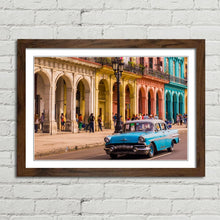Load image into Gallery viewer, Old Blue Taxi Car Havana