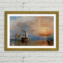 Load image into Gallery viewer, J.M.W. Turner Fighting Temeraire Painting