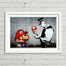 Load image into Gallery viewer, Mario Cop Police Banksy