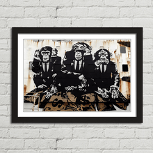 Load image into Gallery viewer, 3 Wise Monkeys Banksy