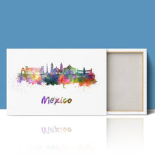 Load image into Gallery viewer, Mexico City Skyline Watercolour