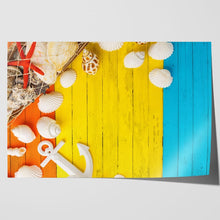 Load image into Gallery viewer, Colourful Wooden Background Sea Shells