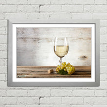 Load image into Gallery viewer, Glass of White Wine and Grapes