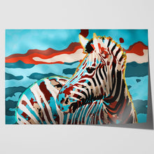 Load image into Gallery viewer, Zebra in Abstract Colours
