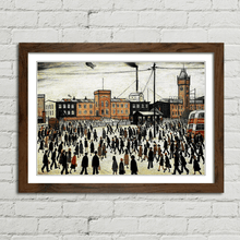 Load image into Gallery viewer, LS Lowry Going To Work Painting 1943