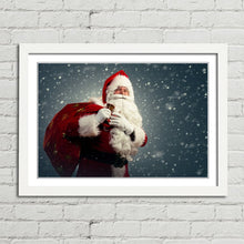 Load image into Gallery viewer, Santa Claus Sack of Presents Snow Christmas