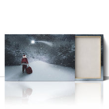 Load image into Gallery viewer, Santa with Sack Gifts Christmas Eve Snow