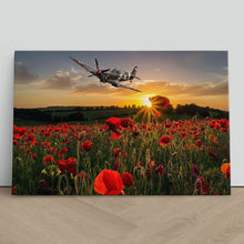 Load image into Gallery viewer, Poppy Field Spitfire Remembrance