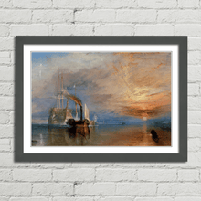 Load image into Gallery viewer, J.M.W. Turner Fighting Temeraire Painting
