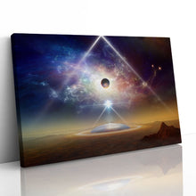 Load image into Gallery viewer, Alien Spaceship Near Planet Earth