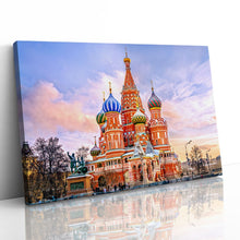 Load image into Gallery viewer, St Basils Cathedral Winter Red Square Moscow