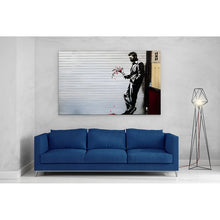 Load image into Gallery viewer, Banksy Lover Waiting with Flowers