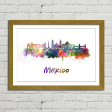 Load image into Gallery viewer, Mexico City Skyline Watercolour