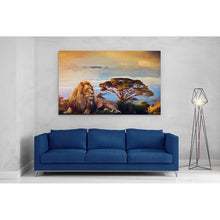 Load image into Gallery viewer, Lion near Mount Kilimanjaro