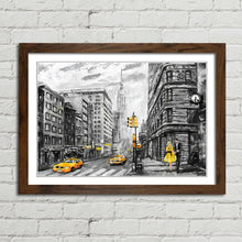 Load image into Gallery viewer, New York Street Empire State Oil Painting