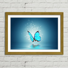 Load image into Gallery viewer, Blue Butterfly Over Water