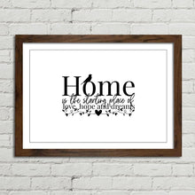 Load image into Gallery viewer, Home is Love, Hope, Dreams Quote