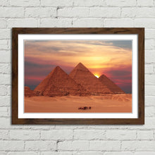Load image into Gallery viewer, Ancient Pyramids at Sunset Giza