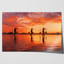 Load image into Gallery viewer, Women Carrying Salt Baskets Nha Trang