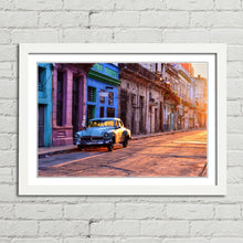 Load image into Gallery viewer, Vintage Blue Car Havana Cuba