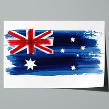 Load image into Gallery viewer, Australia National Flag Grunge Paint