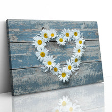 Load image into Gallery viewer, Daisy Flowers Heart Shape