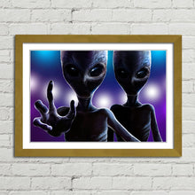 Load image into Gallery viewer, Two Aliens Reaching Out