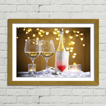 Load image into Gallery viewer, Wine Glasses and Love Heart