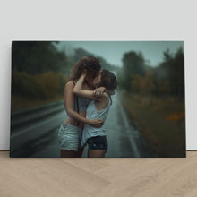 Load image into Gallery viewer, Girls Kissing in the Rain