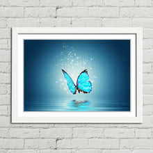 Load image into Gallery viewer, Blue Butterfly Over Water