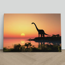 Load image into Gallery viewer, Dinosaur Brachiosaurus Sunset Mesozoic