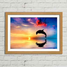 Load image into Gallery viewer, Dolphin Jumping at Sunset