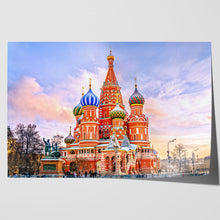 Load image into Gallery viewer, St Basils Cathedral Winter Red Square Moscow