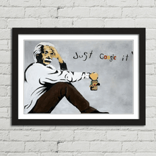 Load image into Gallery viewer, Einstein Just Google It Banksy
