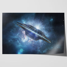 Load image into Gallery viewer, Alien Spaceship UFO in Deep Space