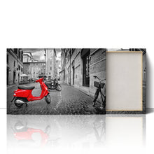 Load image into Gallery viewer, Red Scooter Bike in Rome