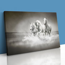 Load image into Gallery viewer, White Horses Running