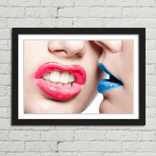 Load image into Gallery viewer, Girl Mouths Kissing Lips