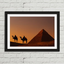Load image into Gallery viewer, Camels at Dawn Pyramids