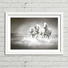 Load image into Gallery viewer, White Horses Running