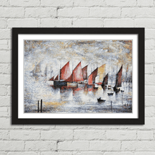 Load image into Gallery viewer, LS Lowry Sailing Boats 1930 Painting