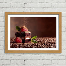 Load image into Gallery viewer, Chocolate Cake with Raspberry and Mint