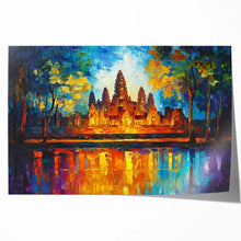 Load image into Gallery viewer, Angkor Wat Leonid Afremov Inspired