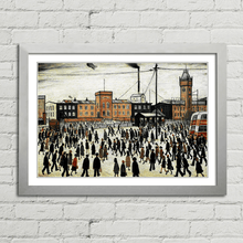 Load image into Gallery viewer, LS Lowry Going To Work Painting 1943