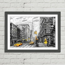 Load image into Gallery viewer, New York Street Empire State Oil Painting