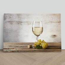 Load image into Gallery viewer, Glass of White Wine and Grapes