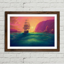 Load image into Gallery viewer, Sailing Ship at Sea Oil Painting