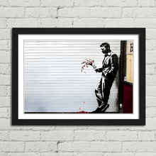 Load image into Gallery viewer, Banksy Lover Waiting with Flowers