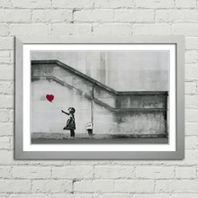 Load image into Gallery viewer, Banksy Heart Balloon Girl