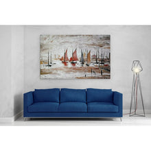 Load image into Gallery viewer, LS Lowry Sailing Boats Painting